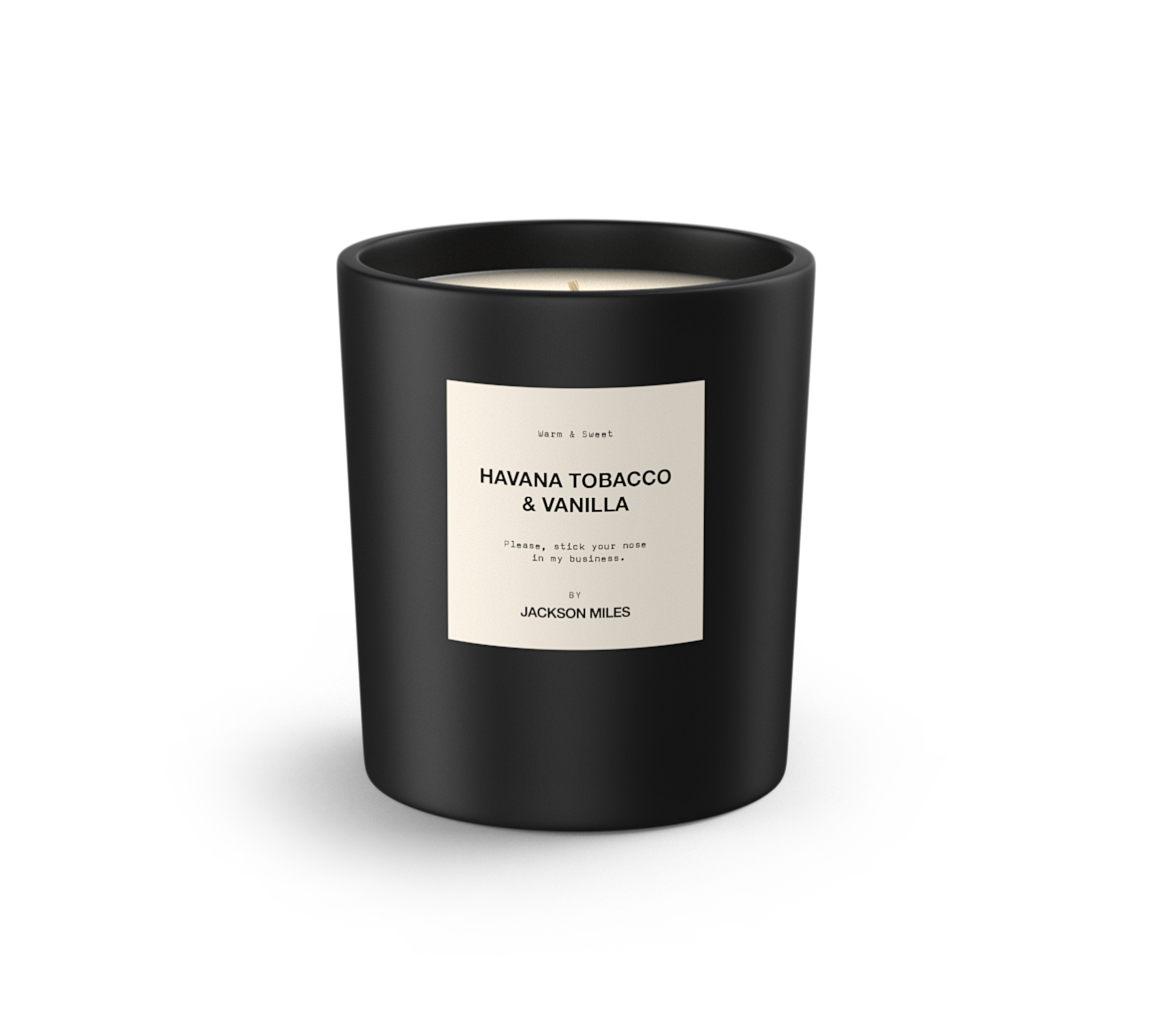 Jackson Miles Havana Tobacco and Vanilla 300ml Soy Wax Candle
